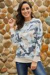 Digital Camo Print Sweatshirt