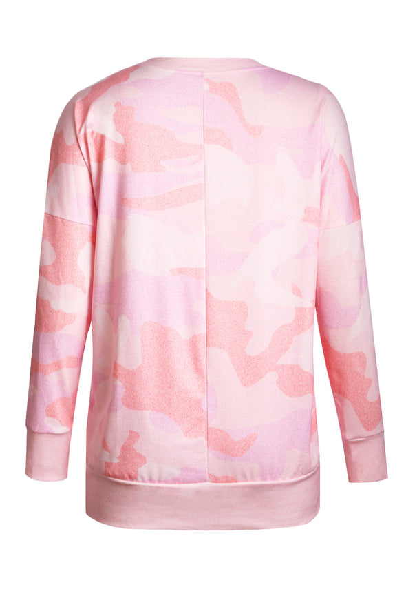 Digital Camo Print Sweatshirt