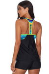 Print Insert Racerback Tankini Set