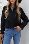 Lace Splicing Buttoned Shirt
