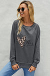 French Terry Cotton Blend Pullover Sweatshirt