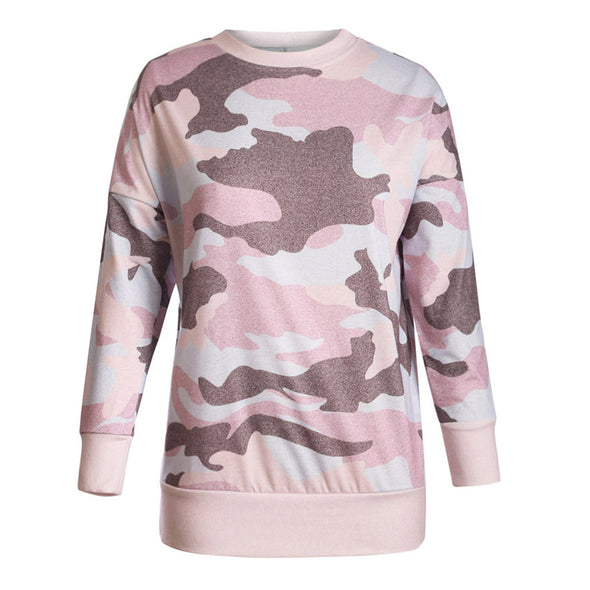 Digital Camo Print Sweatshirt