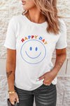Letter Heart-shaped Rugby Graphic Print Short Sleeve T-shirt