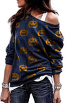 Pumpkin Print Sweatshirt