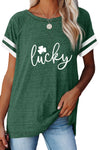 Plain Colorblock Raglan Sleeve T-shirt