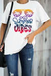 Summer Vibes Print Loose T Shirt