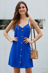 Buttoned Slip Dress