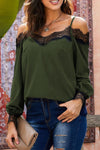 Lace Cold Shoulder Blouse