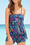 Mixed Print Tankini Swimwear