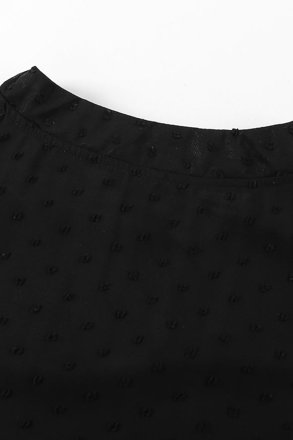 Swiss Dot Tiered Babydoll Mini Dress