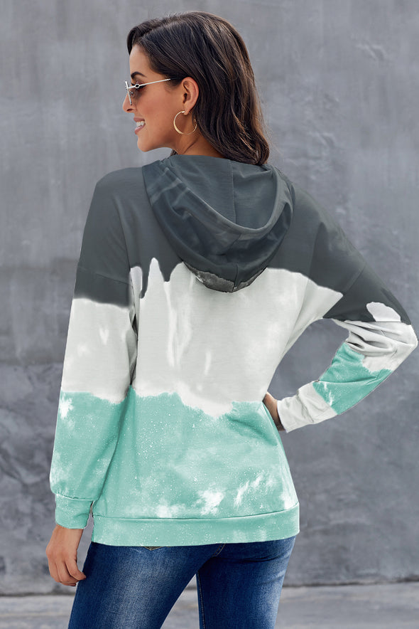 Gradient Long Sleeve Pullover Hoodie