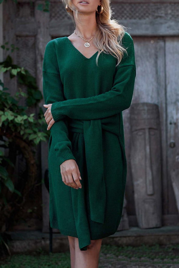 Don?¡¥t Let Me Go Tie Sweater Dress