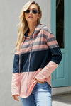 Color Block Drawstring Hoodie