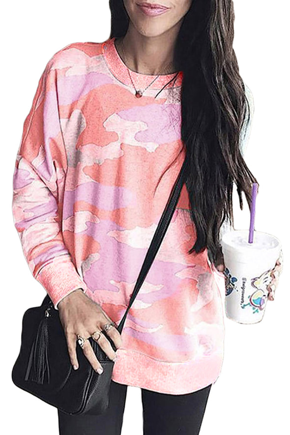 Digital Camo Print Sweatshirt