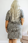 Plus Size Short Sleeve Mini Dress with Pocket