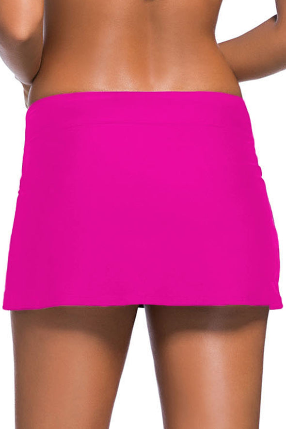 Plus Size Black Skirted Swim Bikini Bottom