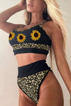 Color Block Camisole High Waisted Swimsuit