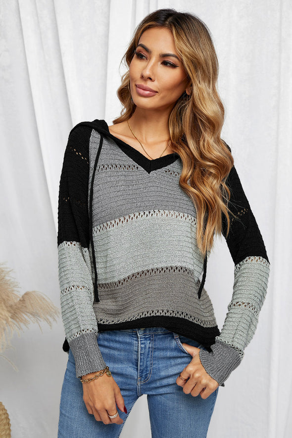 Beach Bonfire Knitted Hoodie