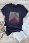 Letter Heart-shaped Rugby Graphic Print Short Sleeve T-shirt