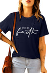 Khaki Stay Wild Leopard Graphic T-Shirt