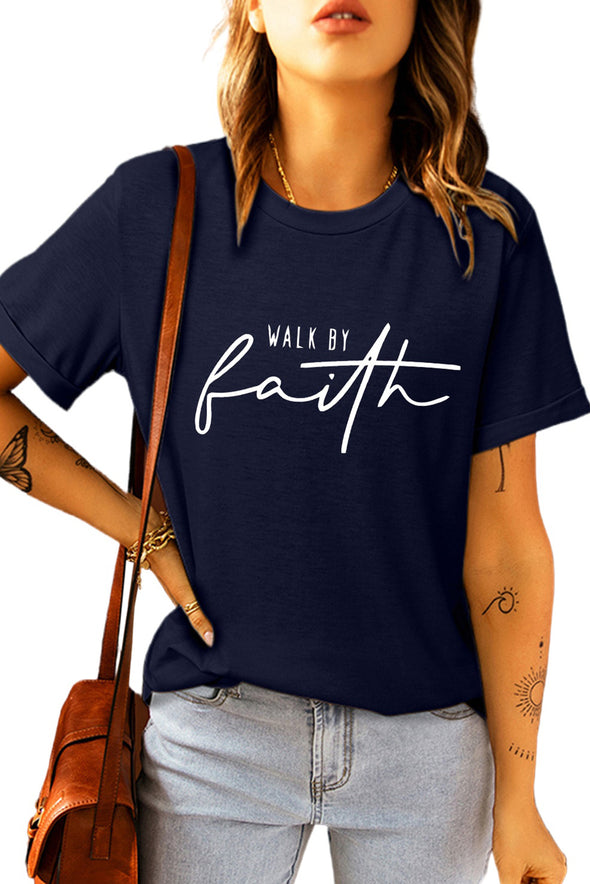 Khaki Stay Wild Leopard Graphic T-Shirt