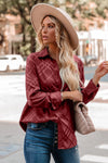 Shiny Satin Buttons Shirt