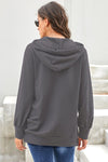 Long Sleeve Hoodie with Rope Drawstring