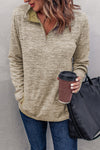 Quarter Zip Pullover Sweatshirt