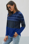 Color Block Drawstring Hoodie