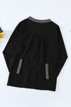 Long Sleeves Front Embroidery Blouse