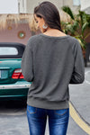 French Terry Cotton Blend Pullover Sweatshirt