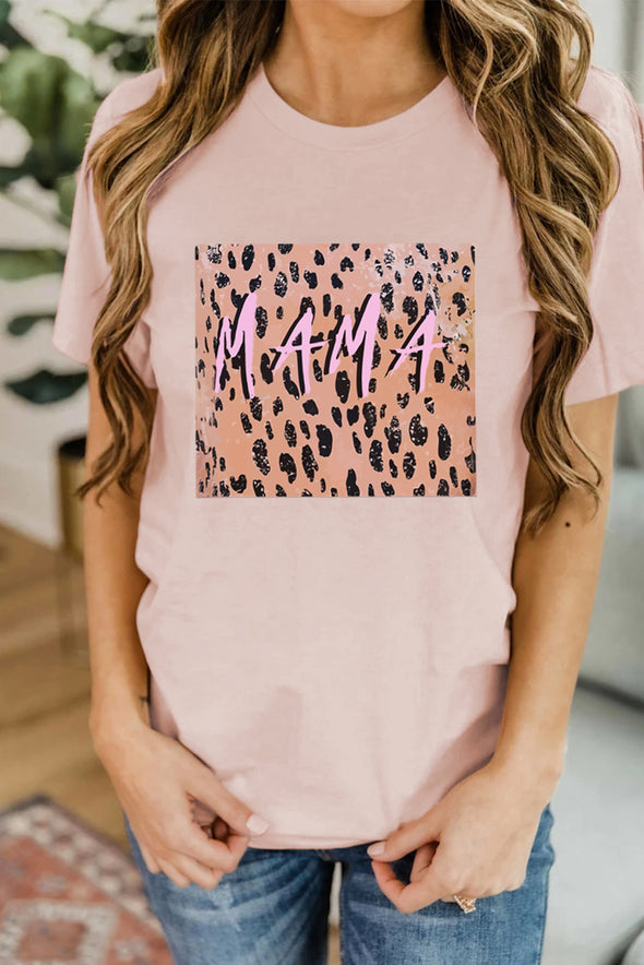 Letter Heart-shaped Rugby Graphic Print Short Sleeve T-shirt