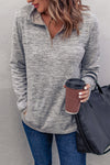 Quarter Zip Pullover Sweatshirt