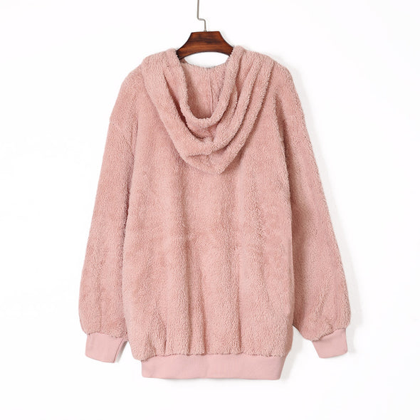 Warm Furry Pullover Hoodie