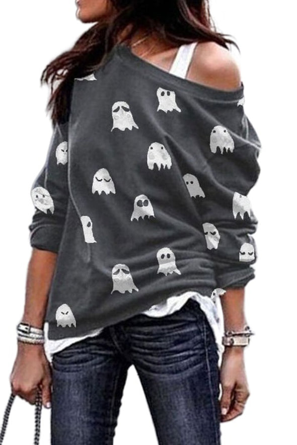 Pumpkin Print Sweatshirt