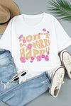 Leopard Sunflower Cactus Print Short Sleeve T Shirt