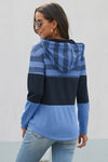 Color Block Drawstring Hoodie