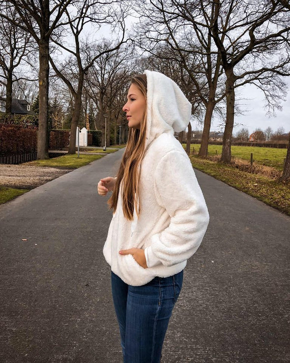 Warm Furry Pullover Hoodie