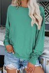 French Terry Cotton Blend Pullover Sweatshirt