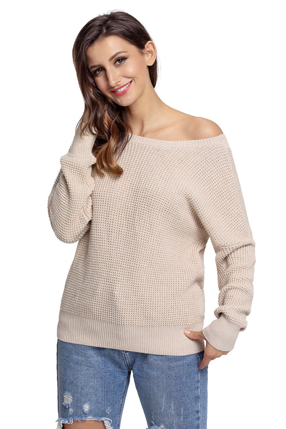 Cross Back Hollow-out Sweater