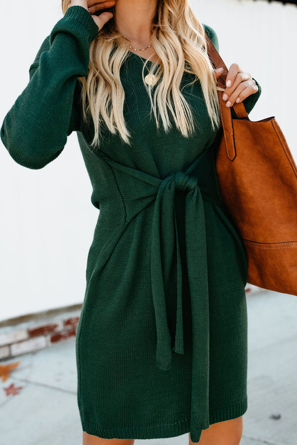 Don?¡¥t Let Me Go Tie Sweater Dress