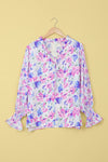 Cakewalk Floral Smocked Blouse