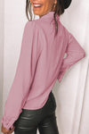 Lace Splicing Buttoned Shirt