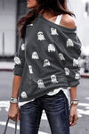 Pumpkin Print Sweatshirt