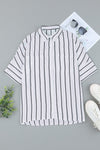 Pocketed Striped Shirt