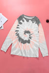Ombre Tie Dye Loose Leisure Sweatshirt