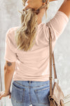 Letter Heart-shaped Rugby Graphic Print Short Sleeve T-shirt