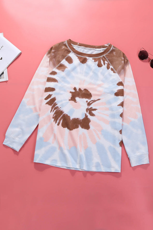 Ombre Tie Dye Loose Leisure Sweatshirt