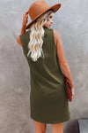 Chest Pocket Tank Mini Dress