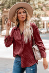 Shiny Satin Buttons Shirt